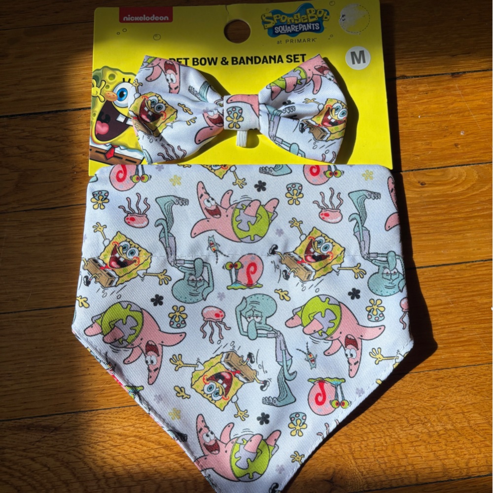 SpongeBob SquarePants Pet Bandana & Bow Set